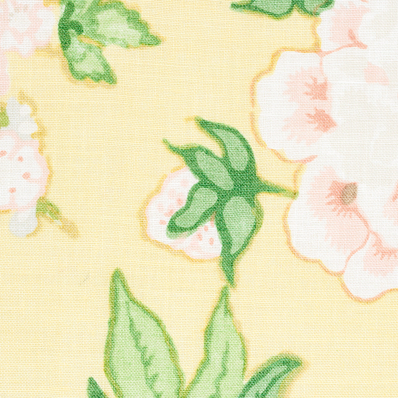 Schumacher Bermuda Blossoms Yellow Fabric 175878