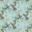 Schumacher Peacock Aqua Fabric 175912