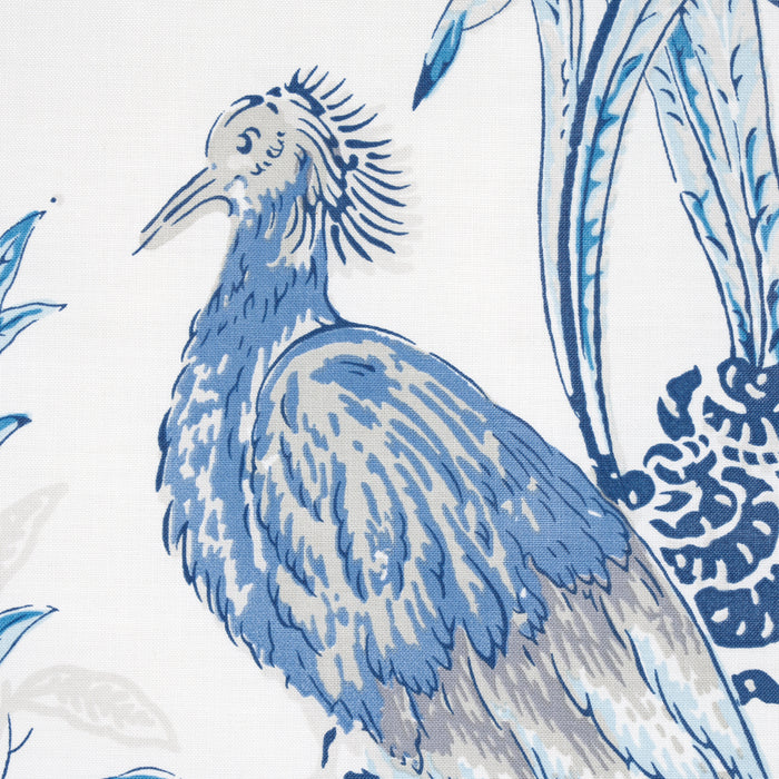 Schumacher Peacock Porcelain Fabric 175915