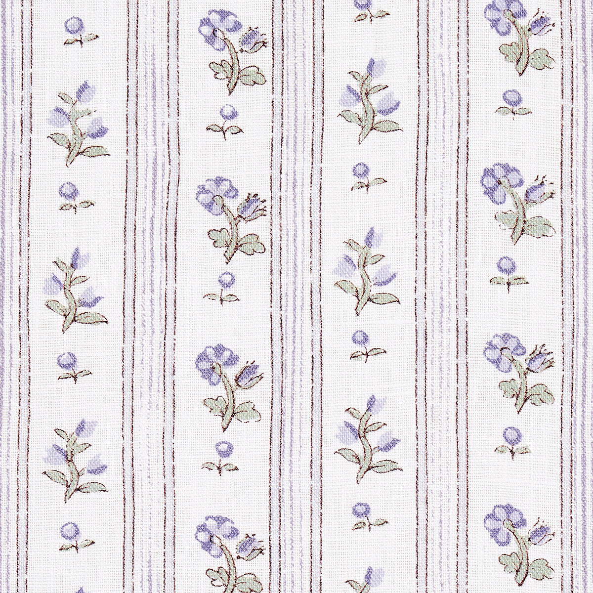 Schumacher Cabanon Stripe Violet Fabric Sample 175964