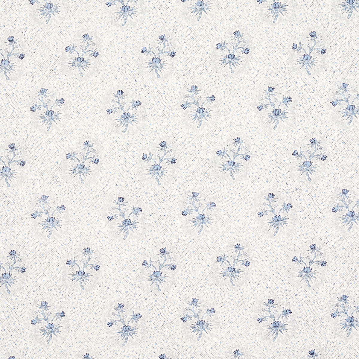 Schumacher Cassis Floral Bleu Fabric 175971