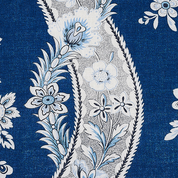 Schumacher Le Castellet Indigo Fabric 175984