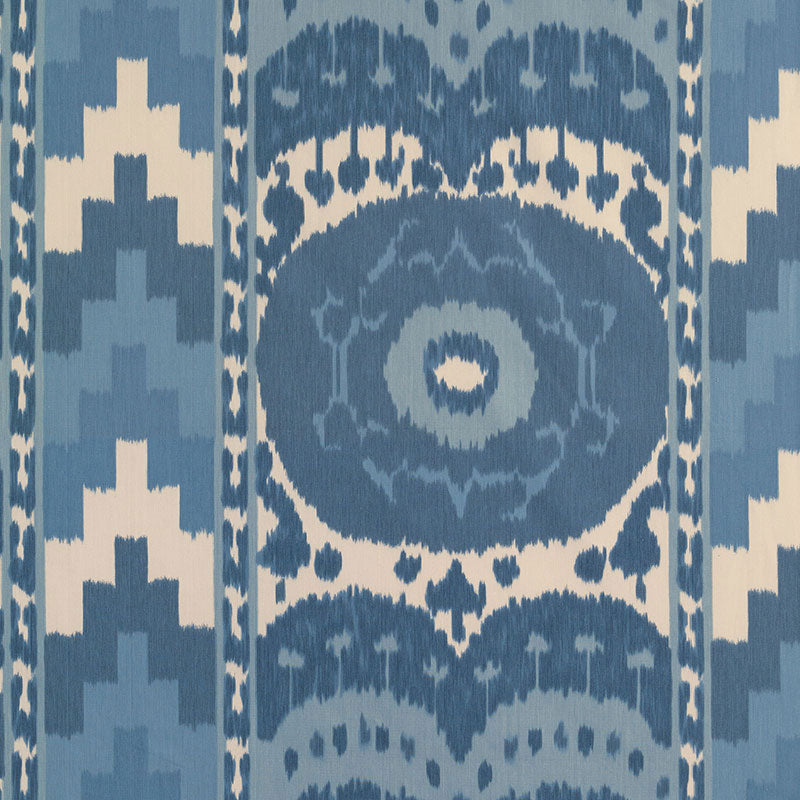 Schumacher Samarkand Ikat II Porcelain Fabric 176062