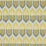 Schumacher Bukhara Ikat Citrine & Smoke Fabric Sample 176081