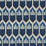 Schumacher Bukhara Ikat Indigo Fabric Sample 176084