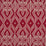 Schumacher Asaka Ikat Red Fabric Sample 176090