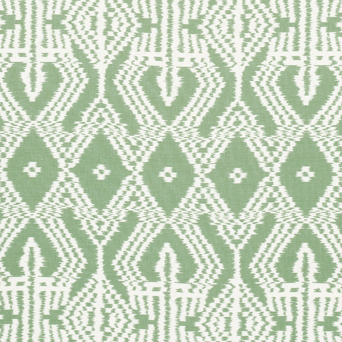 Schumacher Asaka Ikat Green Fabric 176097