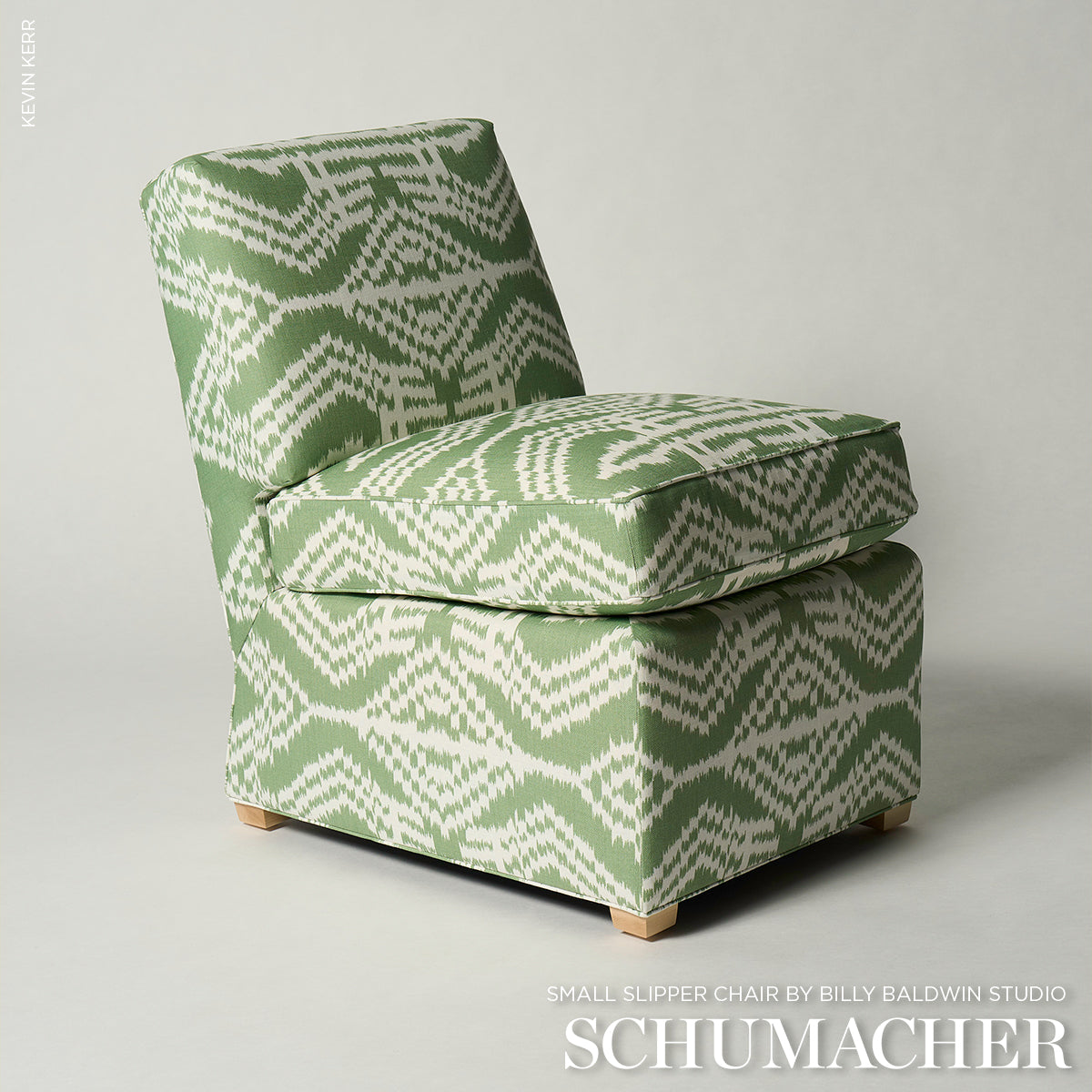 Schumacher Asaka Ikat Green Fabric 176097