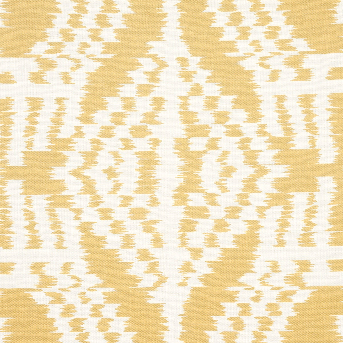 Schumacher Asaka Ikat Buttercup Fabric Sample 176098