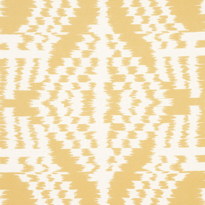 Schumacher Asaka Ikat Buttercup Fabric Sample 176098