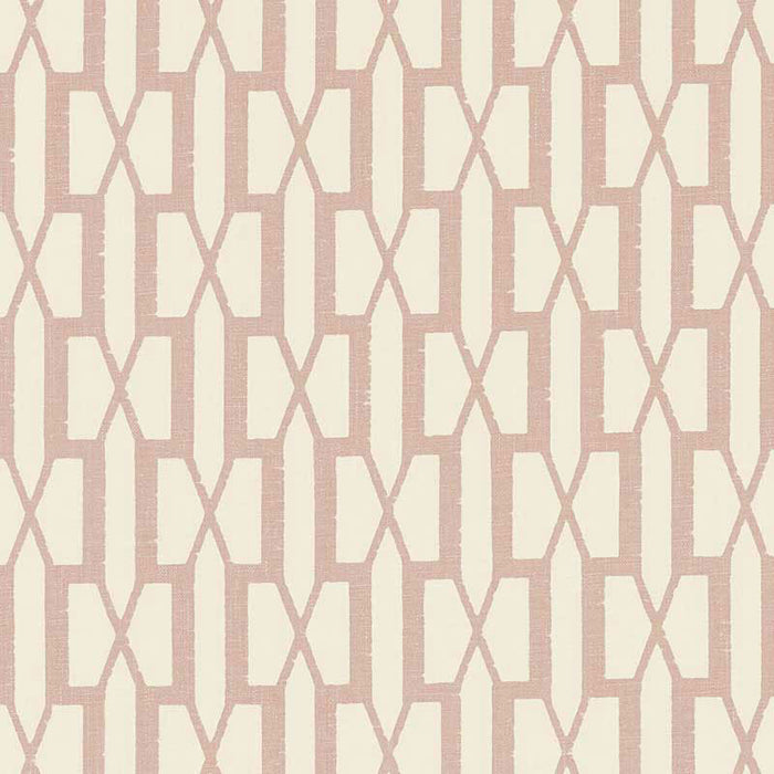 Schumacher Belvedere Temple Pink Fabric Sample 176111