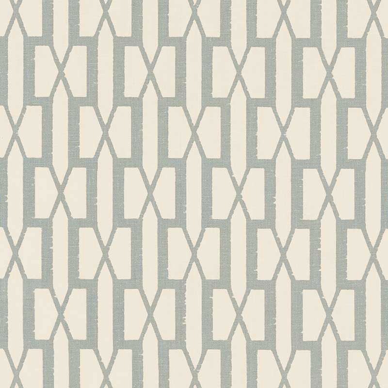 Schumacher Belvedere Orpington Blue Fabric Sample 176114