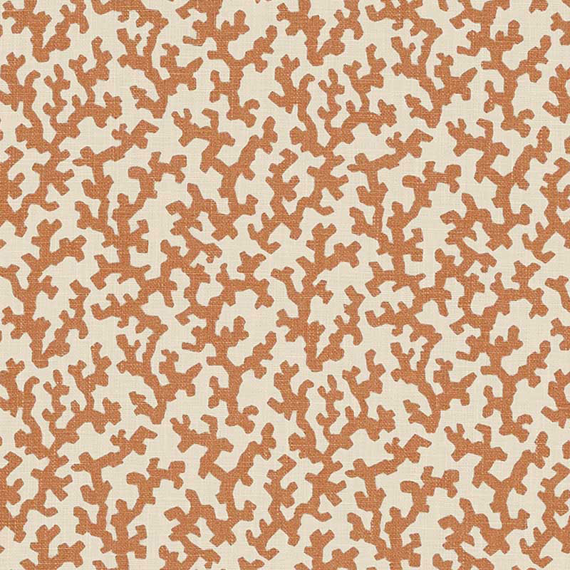 Schumacher Folly Burnt Orange Fabric 176126