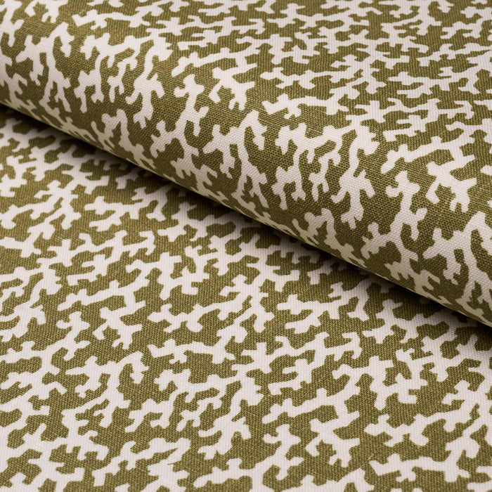 Schumacher Folly Olive Fabric 176129