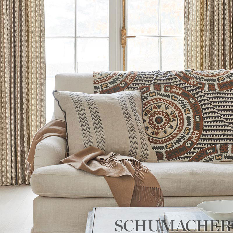 Schumacher Kiosk Berber Brown Fabric 176137