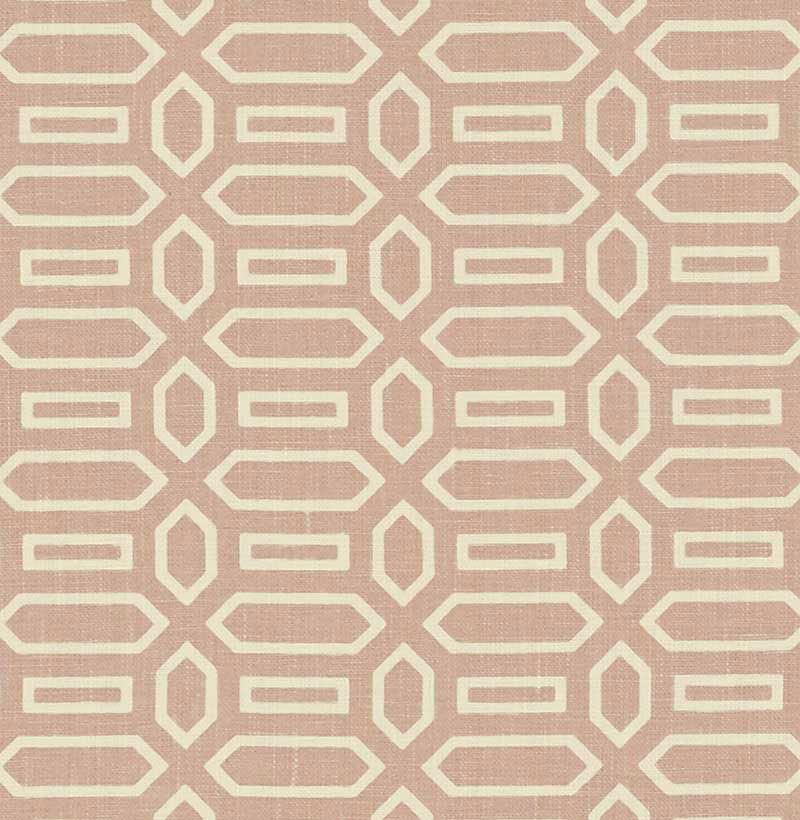 Schumacher Pavilion Temple Pink Fabric 176141