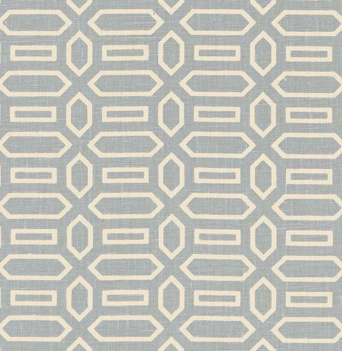 Schumacher Pavilion Orpington Blue Fabric 176144