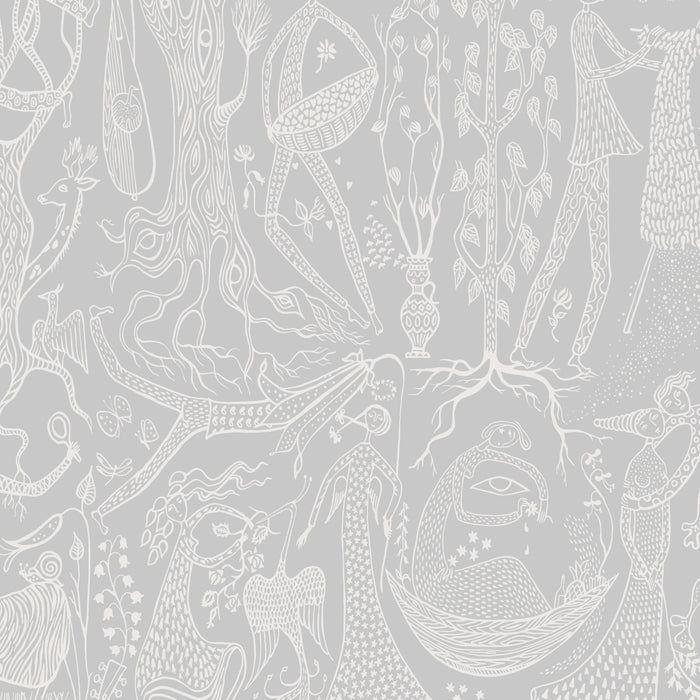 Schumacher PoÃˆMe D'Amour Grey Wallpaper 1762