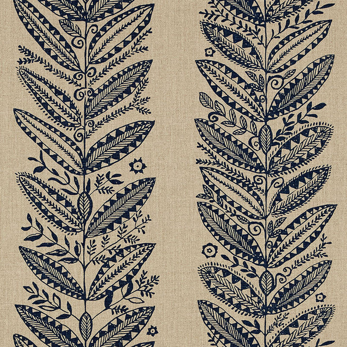 Schumacher Eland Indigo Fabric Sample 176310