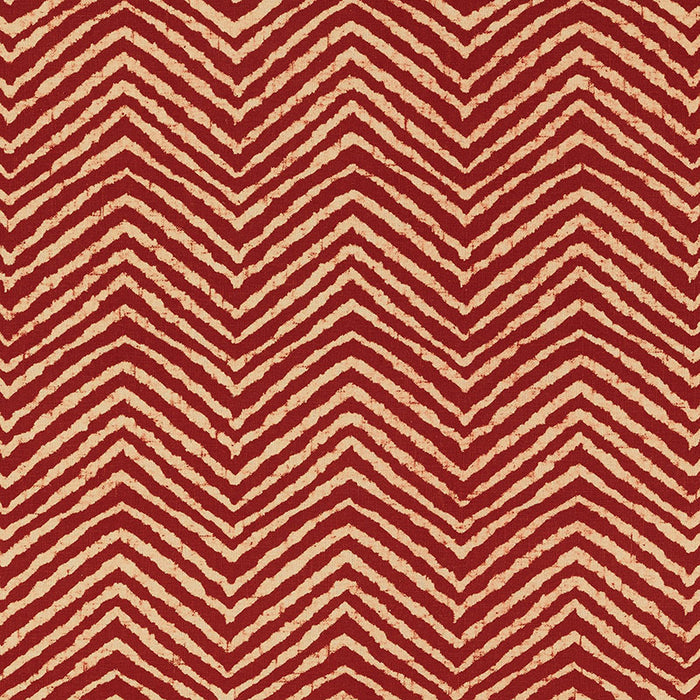 Schumacher Moka Red Fabric 176330