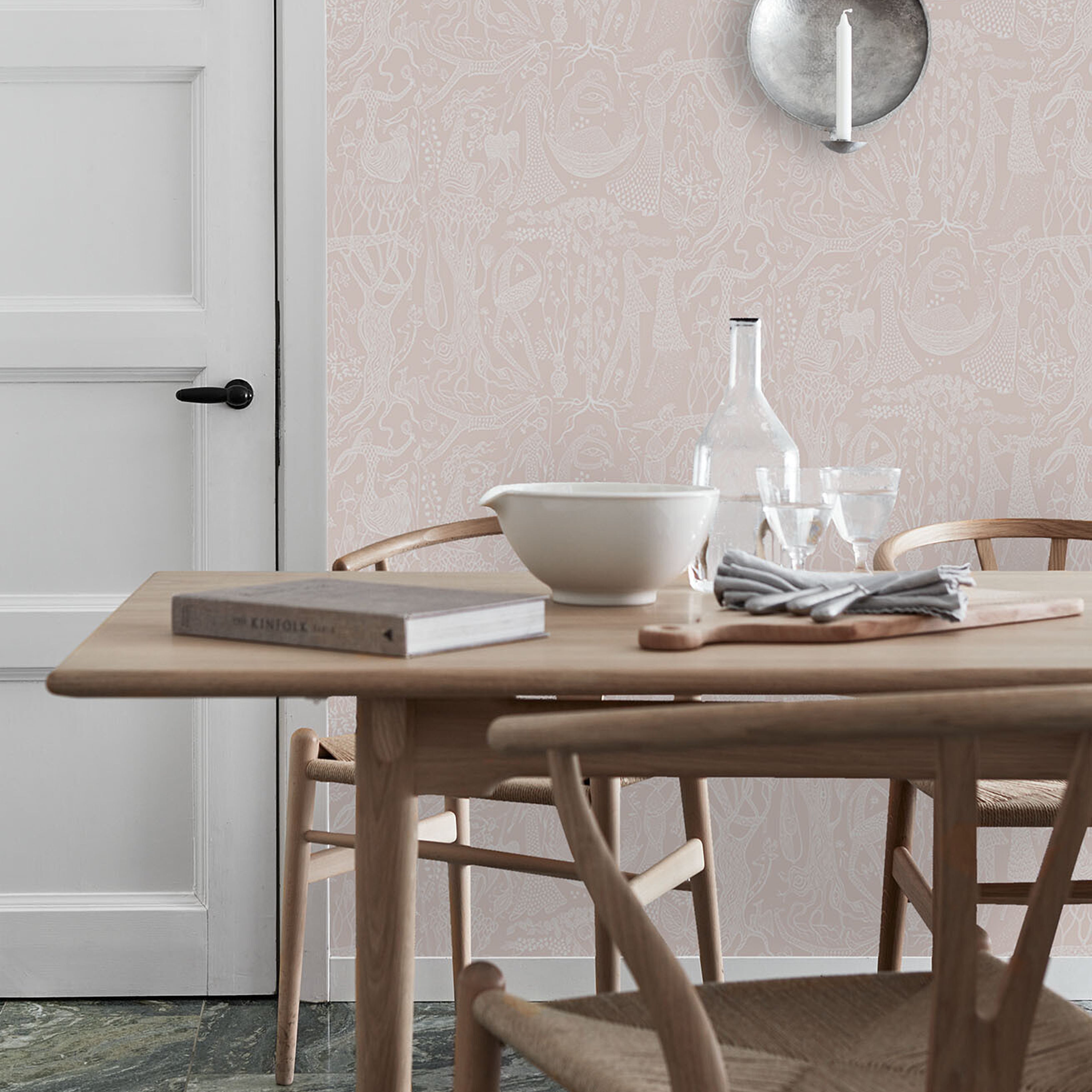 Schumacher PoÃˆMe D'Amour Blush Wallpaper 1764