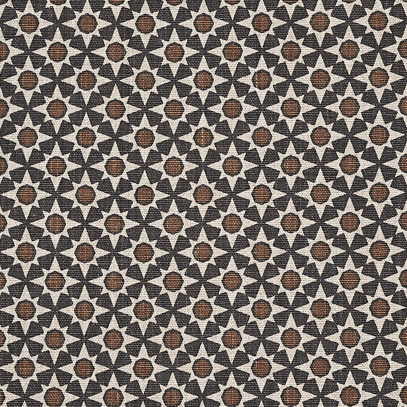 Schumacher Serendipity Cinder & Caramel Fabric 176420