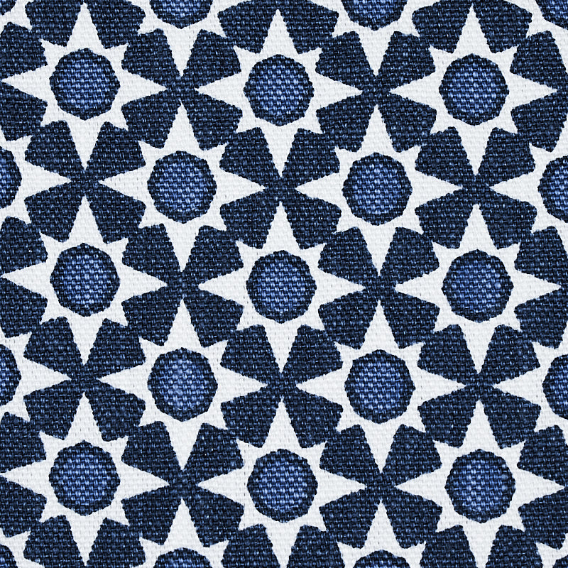 Schumacher Serendipity Blues Fabric Sample 176422