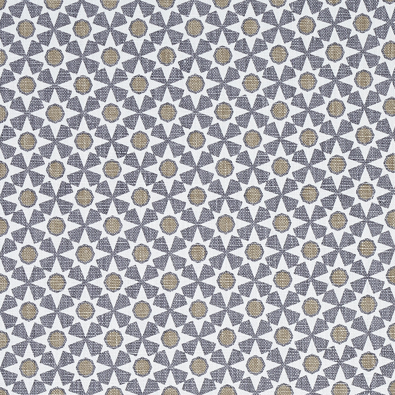 Schumacher Serendipity Smoke & Taupe Fabric Sample 176425