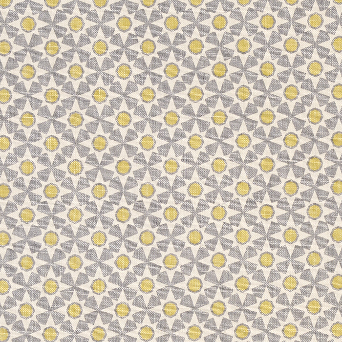 Schumacher Serendipity Bay & Citron Fabric Sample 176426