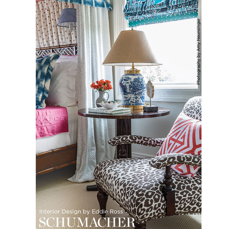 Schumacher Iconic Leopard Brown Fabric 176450