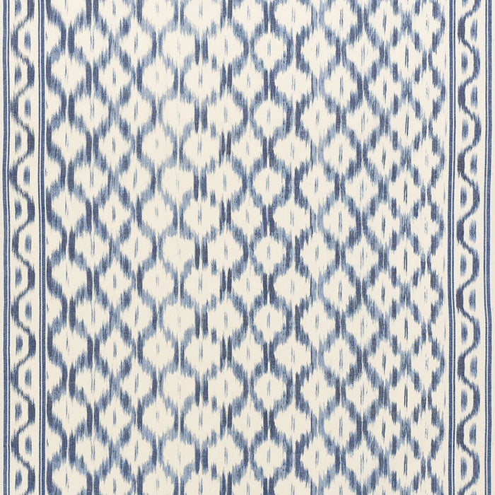 Schumacher Santa Monica Ikat Indigo Fabric 176502