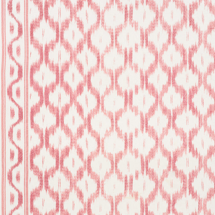 Schumacher Santa Monica Ikat Faded Red Fabric 176503