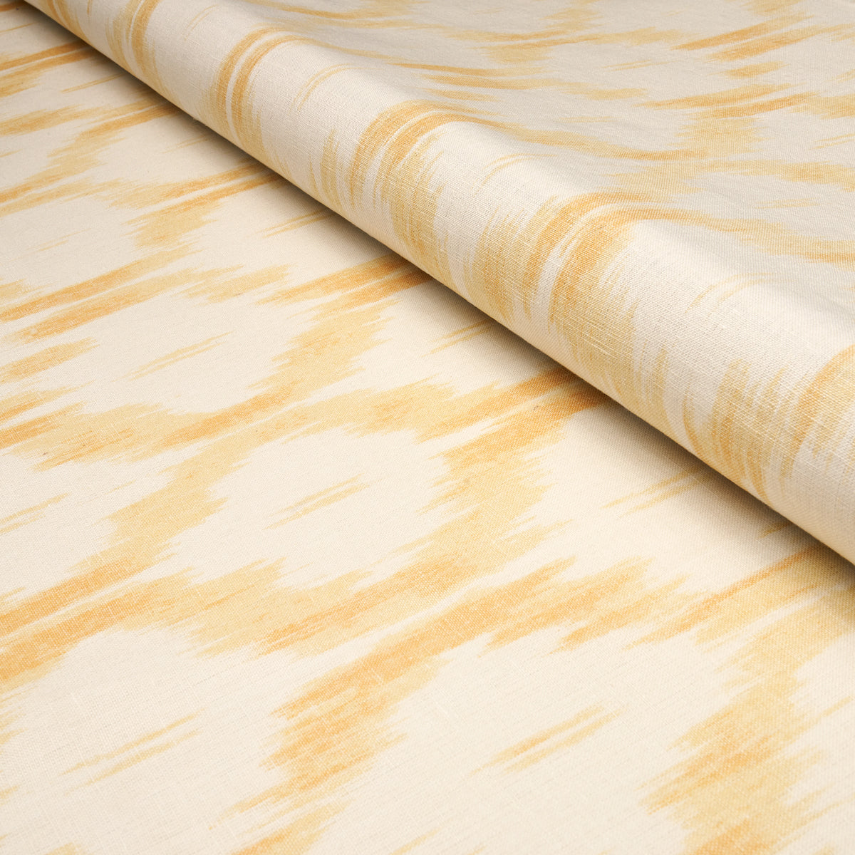 Schumacher Santa Monica Ikat Yellow Fabric Sample 176505