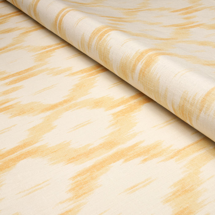 Schumacher Santa Monica Ikat Yellow Fabric Sample 176505