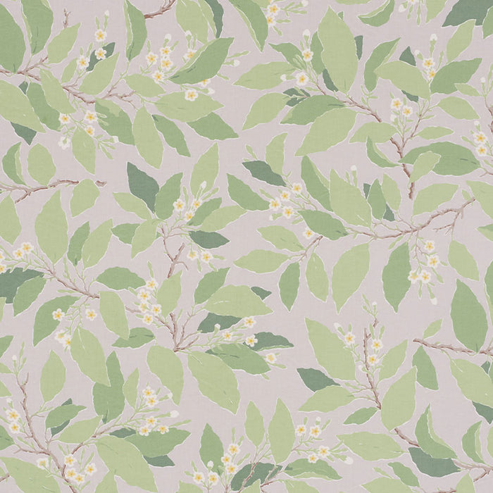 Schumacher Dogwood Leaf Grisaille Fabric Sample 176521