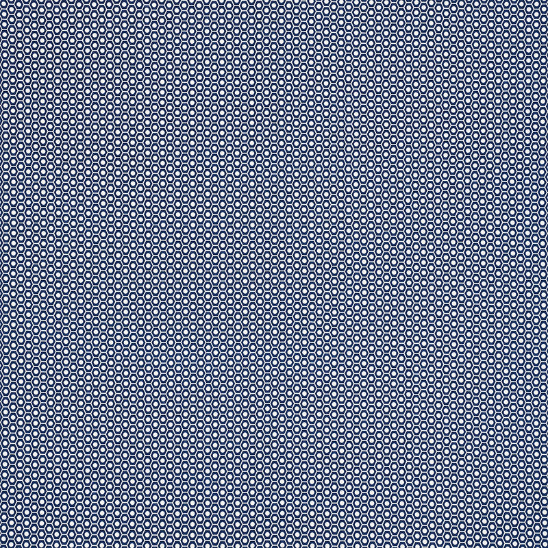 Schumacher Queen B II Indoor/Outdoor Navy Fabric 176564