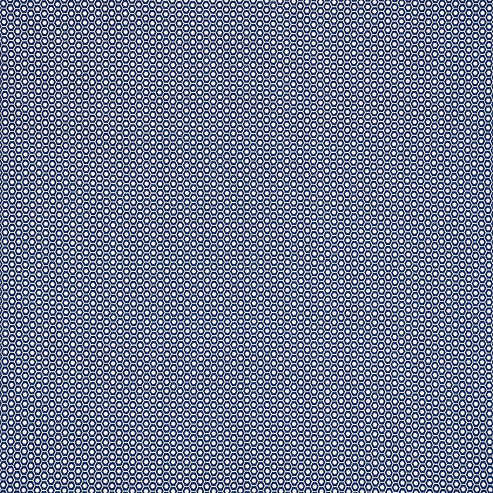 Schumacher Queen B II Indoor/Outdoor Navy Fabric Sample 176564