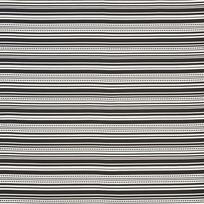 Schumacher Stripedot II Indoor/Outdoor Black Fabric Sample 176593