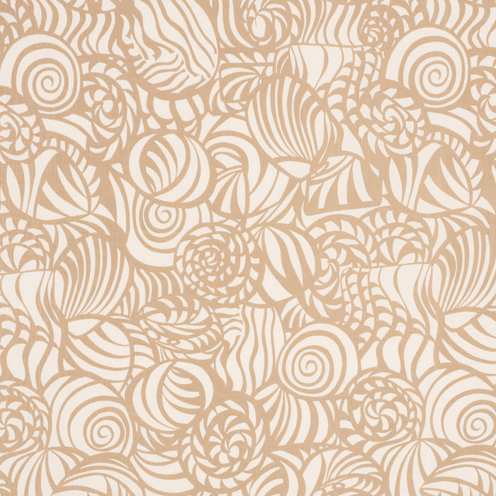 Schumacher Seashells Indoor/Outdoor Sand Fabric Sample 176680