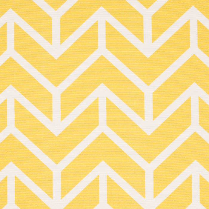 Schumacher Chevron Indoor/Outdoor Yellow Fabric Sample 176694