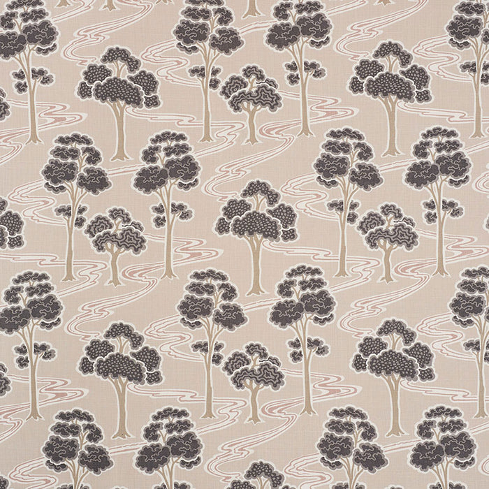 Schumacher Tree River Blush Fabric Sample 176740