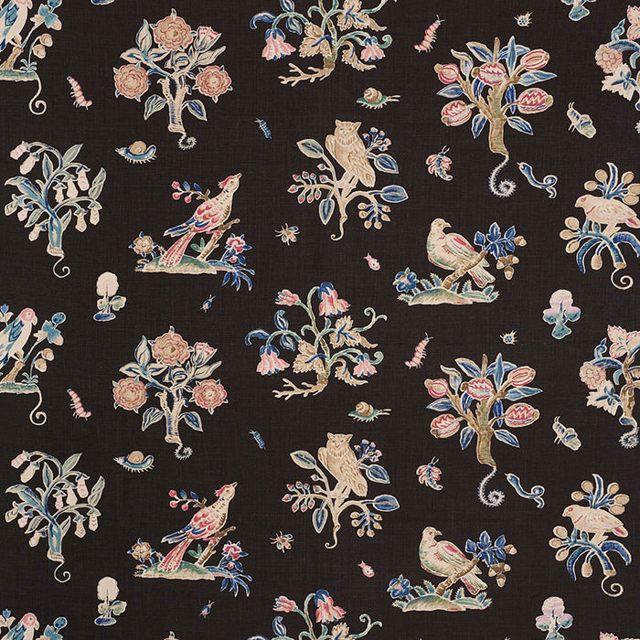 Schumacher Magical Menagerie Black Fabric 176750