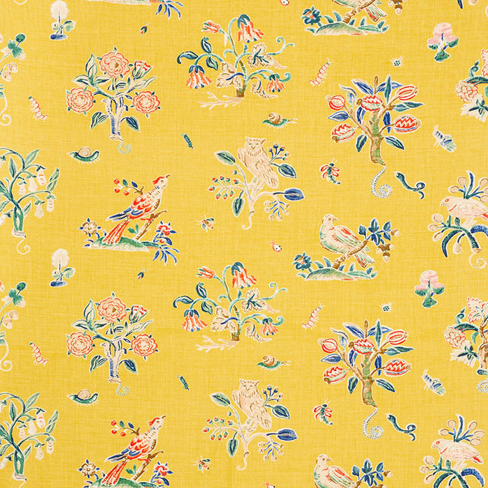 Schumacher Magical Menagerie Yellow Fabric 176751