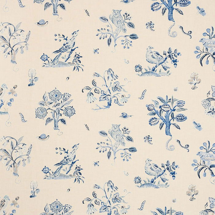 Schumacher Magical Menagerie Blues Fabric 176753