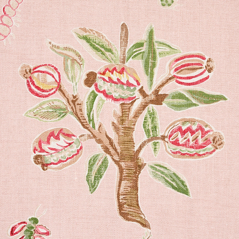 Schumacher Magical Menagerie Blush Fabric 176754