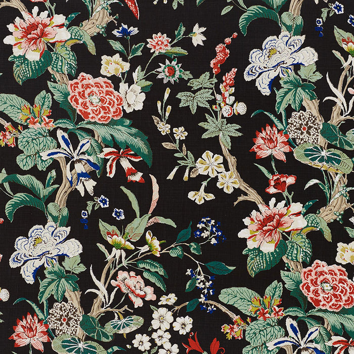 Schumacher Nymphaea Night Fabric 176760