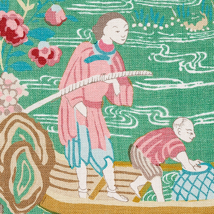 Schumacher Yangtze River Jade Fabric 176770