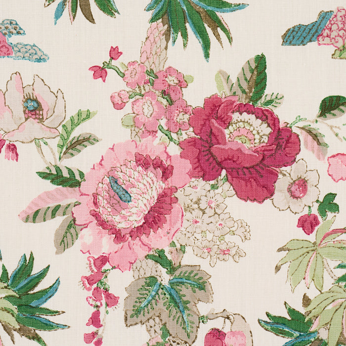 Schumacher Floribunda Document Fabric 176780