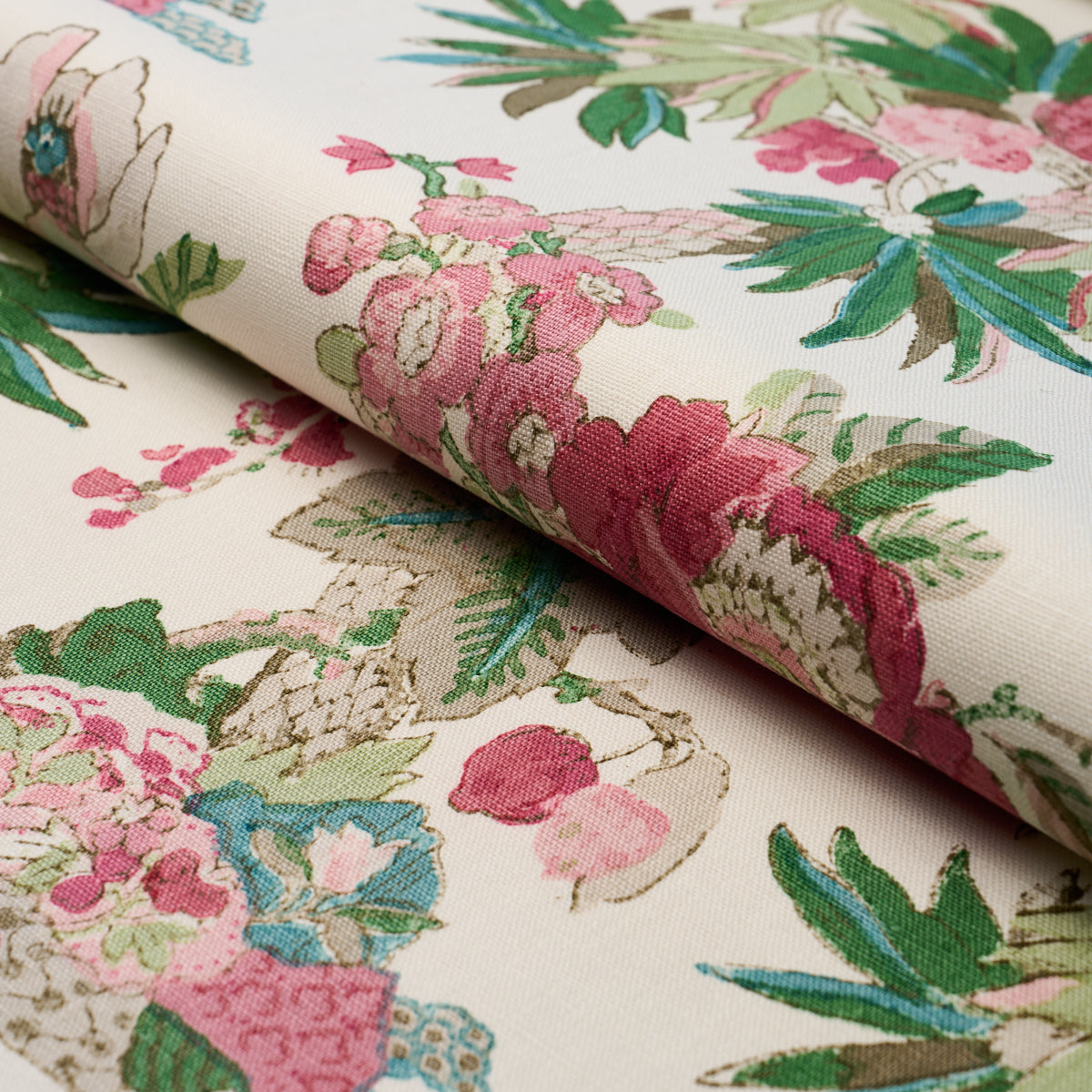 Schumacher Floribunda Document Fabric 176780