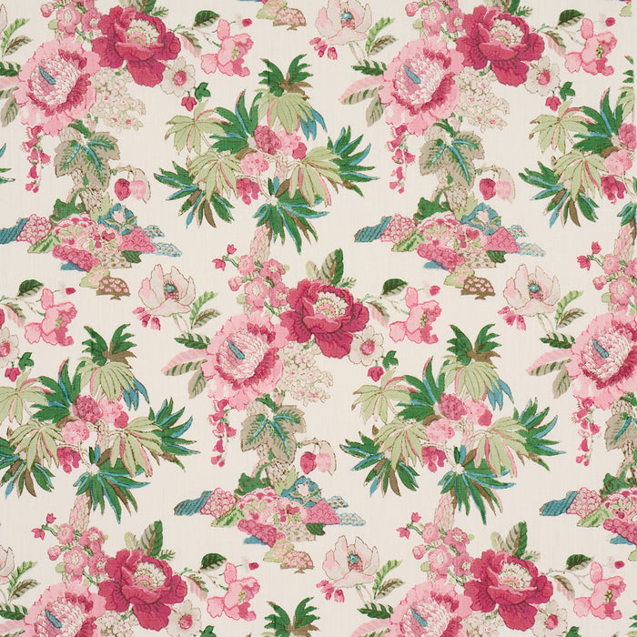 Schumacher Floribunda Document Fabric 176780